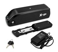 X-go Hailong - Batería de repuesto para bicicleta eléctrica (48 V, 13 Ah, 30 A, BMS, cargador para motor de bicicleta eléctrica, batería de iones de litio, soporte de 5 pines, incluye cable XT60