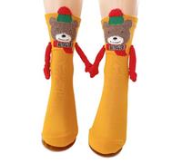 X-Institute Calcetines Navideños Magnéticos Tomados De La Mano Novedades Equipos Divertidos Pareja Calcetín Novio Halloween Calcetines Navideños Regalos Muñeca De Succión Magnética