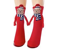 X-Institute Calcetines Navideños Magnéticos Tomados De La Mano Novedades Equipos Divertidos Pareja Calcetín Novio Halloween Calcetines Navideños Regalos Muñeca De Succión Magnética