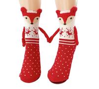 X-Institute Calcetines Navideños Magnéticos Tomados De La Mano Novedades Equipos Divertidos Pareja Calcetín Novio Halloween Calcetines Navideños Regalos Muñeca De Succión Magnética