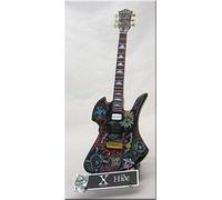 X-JAPAN HIDE Guitarra en miniatura Fernandes con púa de guitarra
