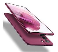 X-level Funda Compatible con Samsung Galaxy S21, Suave TPU Gel Silicona Ultra Fina Anti-Arañazos y Protección a Bordes Funda Phone Carcasa para Samsung S21, Vino Rojo(Protección de la cámara)
