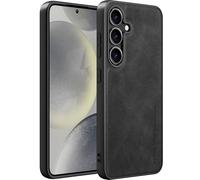 X-level Funda de Piel para Samsung Galaxy S25 Plus,Piel PU de Primera Calidad,Etui Protección y Fina Funda Plus-Fina Antichoque Compatible con la Samsung S25 Plus Case - Negro