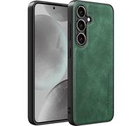 X-level Funda de Piel para Samsung Galaxy S25 Ultra,Piel PU de Primera Calidad,Etui Protección y Fina Funda Ultra-Fina Antichoque Compatible con la Samsung S25 Ultra Case - Verde