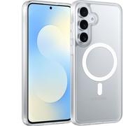 X-level Funda Magnética para Samsung Galaxy S25 FE, Compatible con MagSafe Carga Inalámbrica, Carcasa Bumper Antigolpes Parte Trasera Clear Anti-Arañazos para Samsung Galaxy S25 FE - Transparent