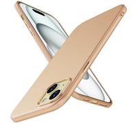X-level Funda para iPhone 15, Suave TPU Gel Silicona Ultra Fina Anti-Arañazos y Protección a Bordes Funda Phone Case para iPhone 15 - Oro