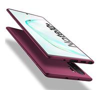 X-level Funda para Samsung Galaxy Note 10 Plus, Suave TPU Gel Silicona Ultra Fina Anti-Arañazos y Protección a Bordes Funda Phone Carcasa para Galaxy Note 10 Plus - Vino Rojo
