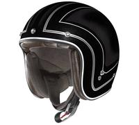 X-lIte X-201 Caliente Demi Casco Jet, negro, tamaño S para Hombres