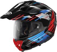X-Lite X-552 Ultra Carbon Waypoint N-Com Casco, negro/rojo/azul, Talla M (58)