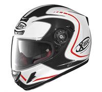 X-Lite X-702 GT Cosy - Casco Integral (Talla L), Color Negro, Blanco y Rojo