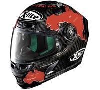 X-Lite X-803 Ultra Carbon Checa Casco, negro-rojo, tamaño L para Hombres