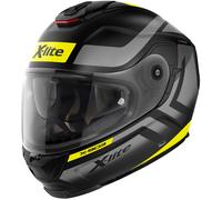 X-lite X-903 Airborne N-Com Casco, negro-amarillo-plata, tamaño 2XS para Hombres