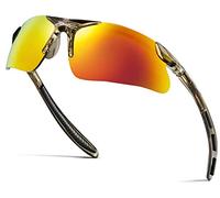 X LOOP Gafas de sol deportivas para niños y niñas de 3 a 10 años, medio marco UV400, béisbol, ciclismo, sóftbol