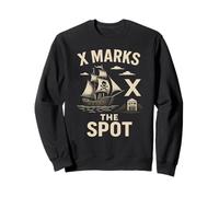X marca el lugar - Entrenamiento de gimnasio pirata Treasure Fitness Hunt Sudadera