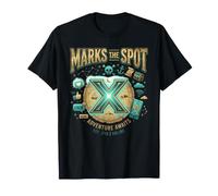 X Marks The Spot Adventure Espera Tesoro Digital náutico Camiseta