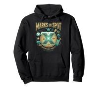 X Marks The Spot Adventure Espera Tesoro Digital náutico Sudadera con Capucha