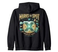 X Marks The Spot Adventure Espera Tesoro Digital náutico Sudadera con Capucha