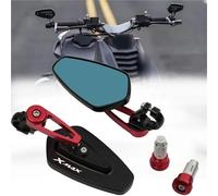 X-MAX 300 250 125 400 Empuñaduras De Barra Manillar Motocicleta Espejos Retrovisores Laterales Finales(Black10)