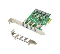 X-MEDIA Tarjeta Adaptadora PCI Express (PCIe) de 4 Puertos USB 3.0 - PCI-E a USB 3.0 - Chipset VIA VL805 - Autoalimentado integrado - Soporte de perfil completo y bajo incluido [XM-PEX-U304S]