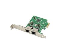 X-MEDIA XM-NA3820 PCI-E - Tarjeta de red PCI-E de 2 puertos dual 10/100/1000Mbps Gigabit Ethernet PCI Express (PCIe x1), adaptador de red para servidor, chipset Realtek RTL8111F, compatible con
