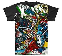 X-Men Marvel Comics Wolverine vs Omega Adult Big Print Subway T-Tshirts Camisetas y Tops tee(XX-Large)