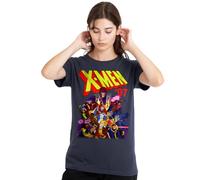 X-Men Xmen 97 Comic Ladies T Shirt, Deep Navy Camiseta, Azul Marino Profundo, L para Mujer
