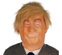 x-merry toy 1 máscara realista de látex de Donald Trump para fiesta de Halloween, celebridad, cosplay, accesorios de disfraz de peluca amarilla, máscara para la cabeza