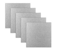 X-Mile 5 PCS Horno de Microondas Mica Placas de Placa Microwave Magnetron Cámara Mica Papeles Resistente al Calor Aislamiento Amplia Adaptación para Electrodomésticos Protección 13x13cm Gris