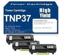 X psblty Cartuchos de tóner TNP37 de Alto Rendimiento compatibles con el Cartucho de tóner A63T01W con Chip Alta Capacidad de Trabajo para Konica Minolta Bizhub 4700P Impresoras,TNP37-3PC