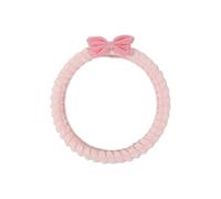 X psblty Cojín Felpa Asiento Bonita Funda para Asiento Coche para Mujer, Universal, Transpirable, Tela Puff, Lazo/Flor Rosa, Protector Interior, Accesorios Almohada(1pc Pink O-Shape Cover)