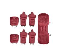 X psblty Cojín Felpa Asiento Cojines De Asiento con Forro Felpa Invierno para Serie 3/Serie 5/Serie 7 GT/i3/X3/X5(Red)