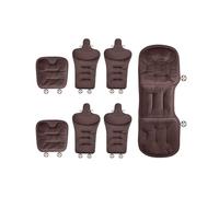 X psblty Cojín Felpa Asiento Cojines De Asiento con Forro Felpa Invierno para Serie 3/Serie 5/Serie 7 GT/i3/X3/X5(Brown)