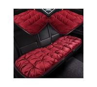 X psblty Cojín Felpa Asiento Fundas para Asientos Coche, Cojines Cortos Forro Polar Cálido, Juego 3 Piezas para Coches Deportivos A3, A1, A4, A5, A6, A6L, A7 Y A8(3 Burgundy Pieces)