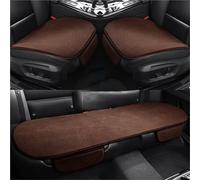 X psblty Cojín Felpa Asiento Juego Universal Fundas para Asientos Coche Forro Polar 3 Piezas: Cojines Delanteros Y Traseros Cálidos para Invierno con Antideslizante(Brown 3-Piece Set)