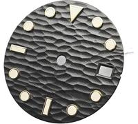 X psblty Esfera de reloj de 28,5 mm, esfera luminosa verde con patrón de ondas marinas, accesorio de repuesto para hombres para movimientos NH35/36/4R/7S, azul, talla única
