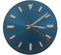 X psblty Esfera de reloj de escala elevada de 29 mm + juego de manecillas de perno rayo, kit de modificación de reloj de buceo luminoso verde para movimiento 8215/8200/8205/821A/2813/3804, azul