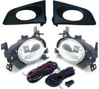 X psblty Faros Antiniebla Para Jazz para Fit Ge6 Ge8 2009-2011 con arnés de cables kit de interruptor faros antiniebla 1set parachoques delantero coche luz antiniebla adicional
