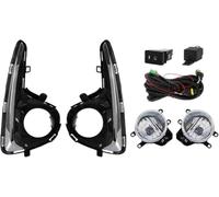 X psblty Faros Antiniebla Para Para vitz Para Yaris 2018 Halógeno Lente Bombilla Amarillo Blanco Luces Diurnas con Interruptor Cables Impermeable Luz de Conducción Coche Faro Antiniebla Delantero