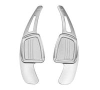 X psblty For Audi 2017 2018 2019 S3 S5 SQ2 SQ5 TT A3 8V A4 A5 Q2 Q3 Q5 Q7 Car Steering Wheel Paddles Extension Quick Shifter Shift Paddle(Silver)