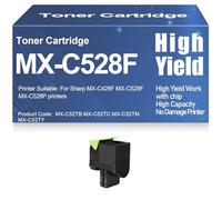 X psblty MX-C428F MX-C528F MX-C528P Cartuchos de tóner Compatibles con MX-C52TB MX-C52TC MX-C52TM MX-C52TY Tóner con Chip Alto Rendimiento para Sharp MX-C428F MX-C528F MX-C528P,Cyan-MX C528F