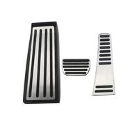X psblty Pedales De Coche, Compatibles con Volvo XC90 2017 2018 2019 2020 2021, Cubierta del Pedal del Reposapiés del Freno del Acelerador, Accesorios De Acero Inoxidable(3Pcs AT with Rest)