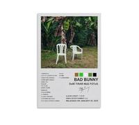 X psblty Póster de Bad Bunny DeBi TiRAR M¡S FOTOS, lienzo de alto nivel de apariencia, arte moderno de pared para sala de estar, dormitorio, decoración del hogar, 30 x 45 cm, estilo sin marco-5