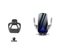 X psblty Soporte Móvil Coche para Mini para Cooper F55 F56 F57 2014-2021 2015 Soporte De Teléfono para Coche Base Fijo Especial 15W Carga Inalámbrica Suporte Telemovel Carro(Base and Holder 4)