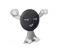 X psblty Soporte Móvil Coche Soporte Gravedad para Teléfono Coche Clip Ventilación Aire Soporte para Cara Sonriente para Móvil GPS para 15 14 13 Pro MAX para Samsung Suporte Telemovel Carro(Silver)