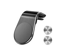 X psblty Soporte Móvil Coche Soporte Magnético para Teléfono Coche, Clip Ventilación Aire, Giratorio para Móvil, GPS para Red Mi para Samsung Suporte Telemovel Carro(Black Fixed Holder)