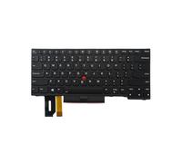 X psblty Teclado de Repuesto for portátil, Compatible con Lenovo, ThinkPad, E480, E485, E490, E495, L380, L390, L480, R480, T480S, L490, T490, T495 (EE. UU./BR/FR/RU/PT/SP).(PT Backlit)