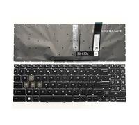 X psblty Teclado for portátil MSI con distribución RU/US, Compatible con MS-15H1/15H2/15K1/15HK/17S1/1585/1583, Cyborg 15 A12V/A13V/A13U/A13VF y Cyborg 15 AI A1V.(White Backlit US)