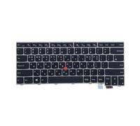 X psblty Teclado Plateado US HB IL TW KR TH, Compatible con Lenovo, Thinkpad, T460s T470s S2 1.ª y 2.ª generación (13.ª y 2.ª generación) for portátiles (01AV000 01AV014).(HB Hebrew IL Israel)