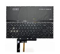 X psblty Teclado retroiluminado RGB for EE. UU., Compatible con MSI, Compatible con Katana, 17 15 B13U B13UDXK B13UCXK B13V B13VFK B12VFK B12VEK / Cyborg 15 AI A1V A1VFK A1VEK(US 4-Zone RGB)