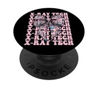 X-Ray Tech Radiología Radiólogo RAD Tech Girl Coqueta Arco PopSockets PopGrip Adhesivo